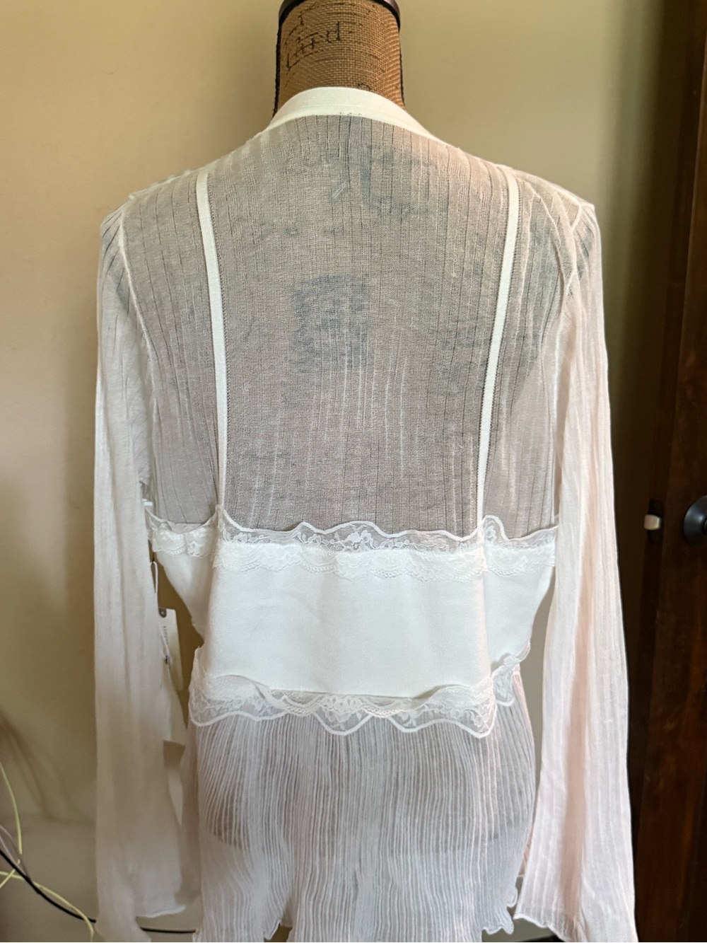 Anthropologie sheer lace twofer top-New with tag! - Picture 6 of 9